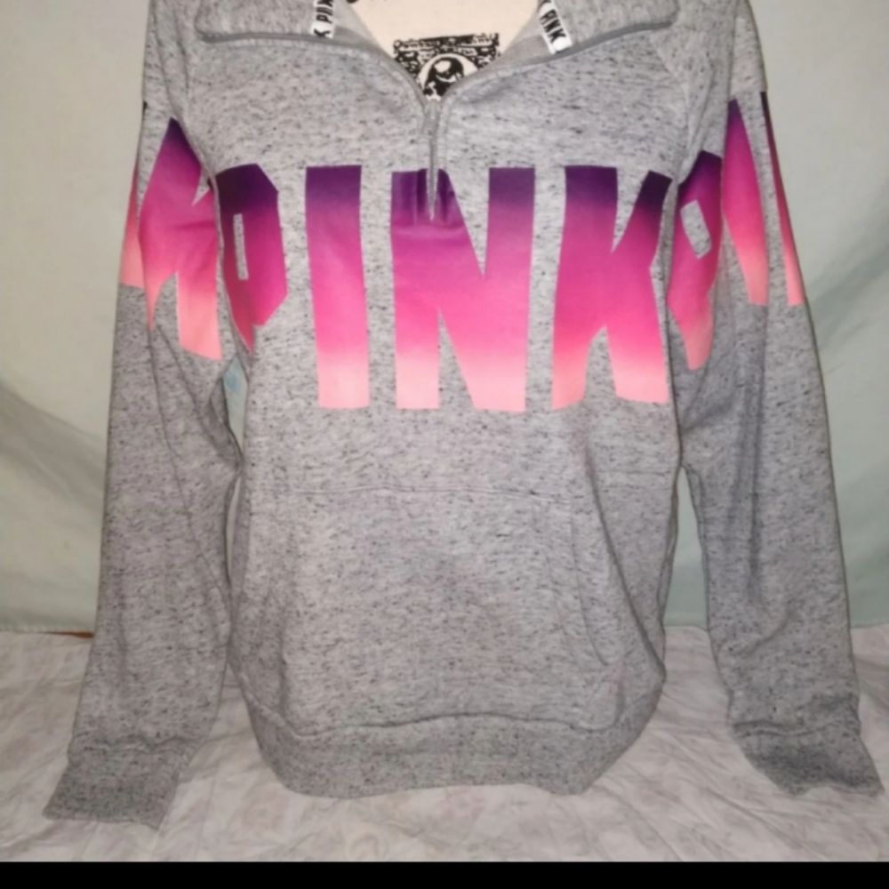 Like New Condition Victoria Secret Pink Half Zip